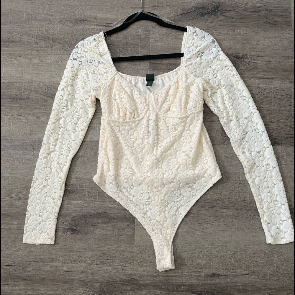 Lace Long Sleeve Bodysuit